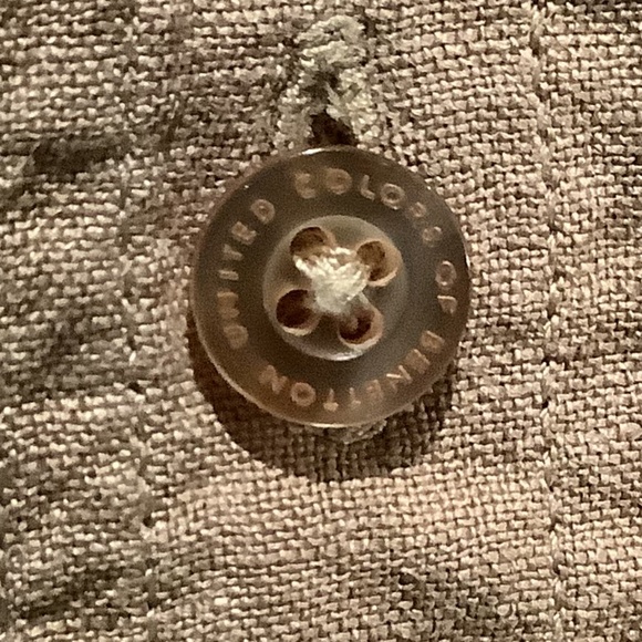 Benetton blouse, khaki, medium - Picture 4 of 4